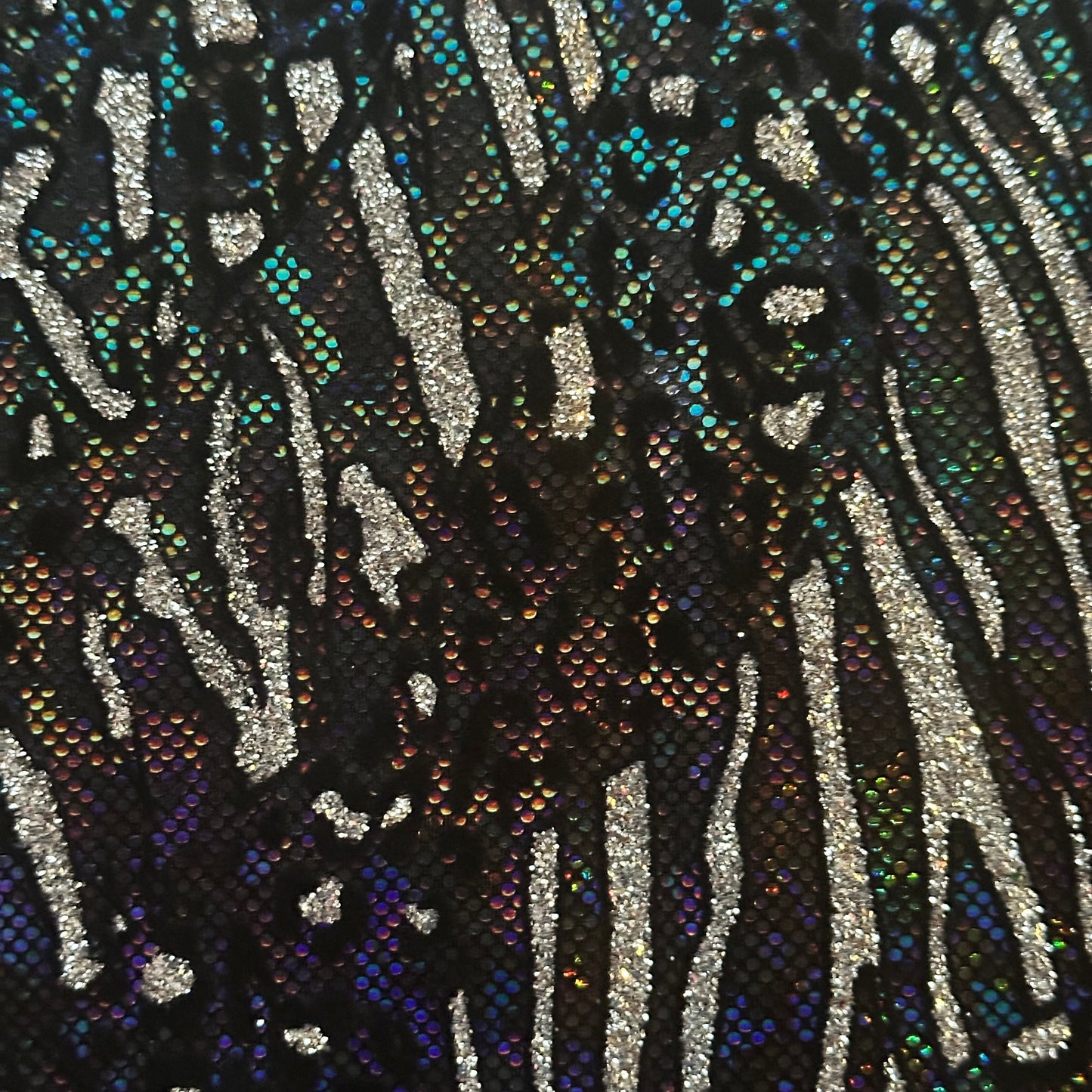 Glitter Cheetah Spandex | Luminous Kinetic Luxe 4-Way | Spandex Palace