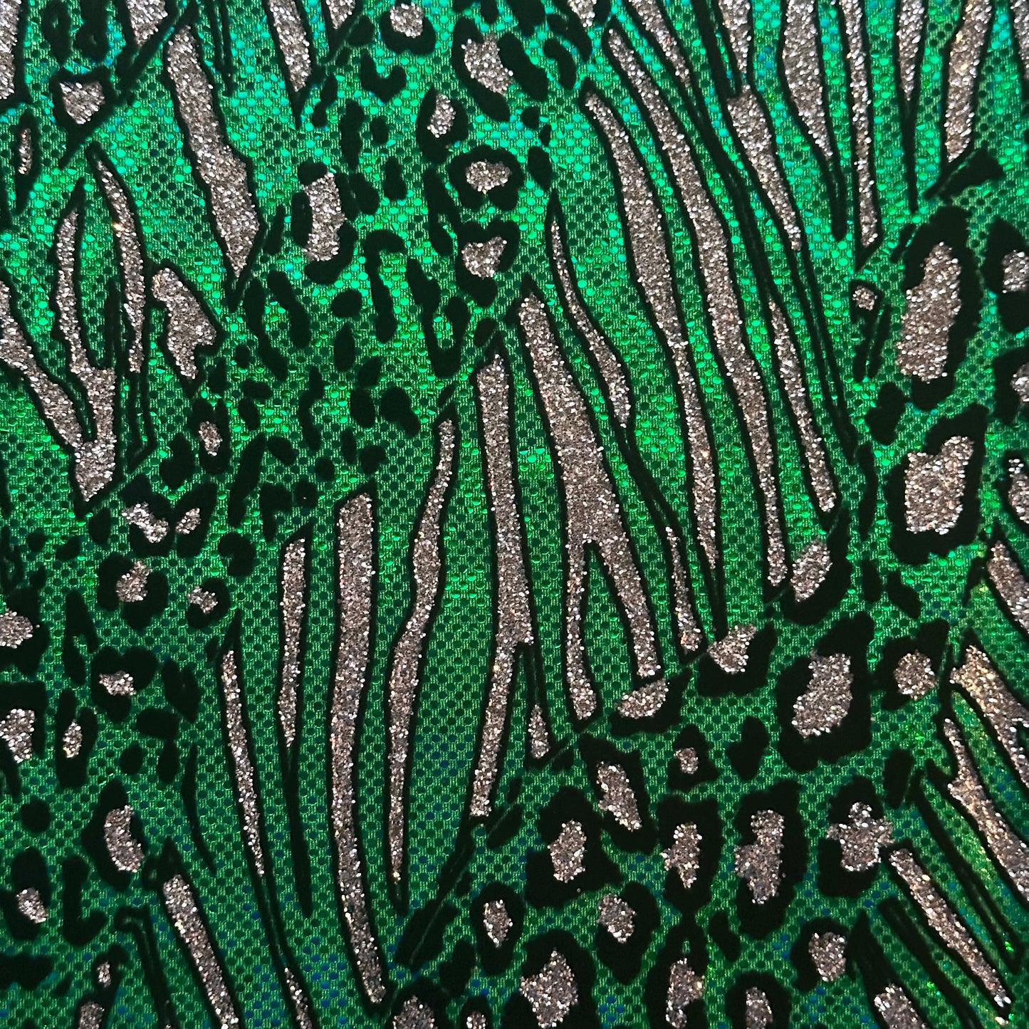 Glitter Cheetah Spandex | Luminous Kinetic Luxe 4-Way | Spandex Palace