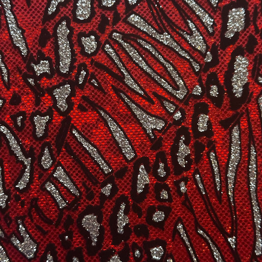 Glitter Cheetah Spandex | Luminous Kinetic Luxe 4-Way | Spandex Palace