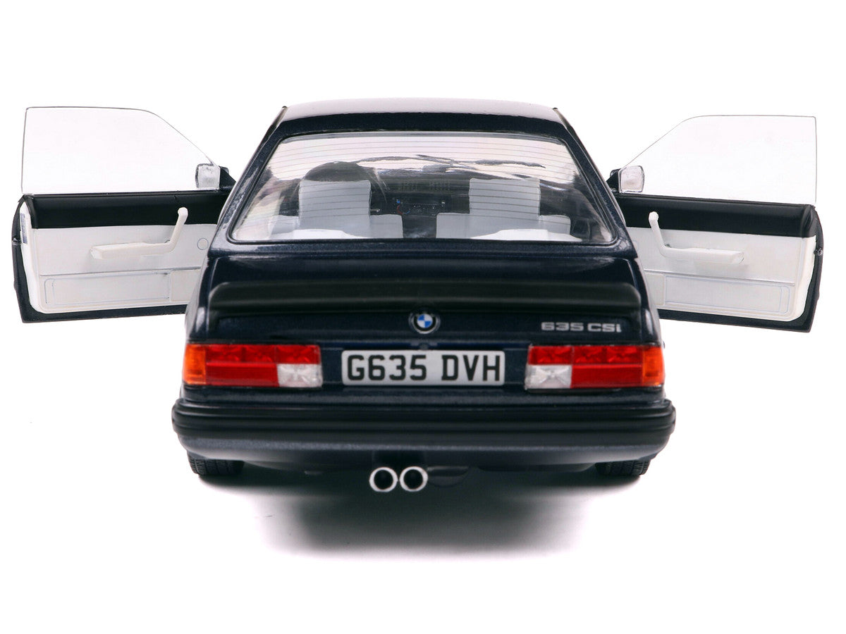 1984 BMW 635 CSI (E24) Macau Blue Metallic 1/18 Diecast Model Car by Solido